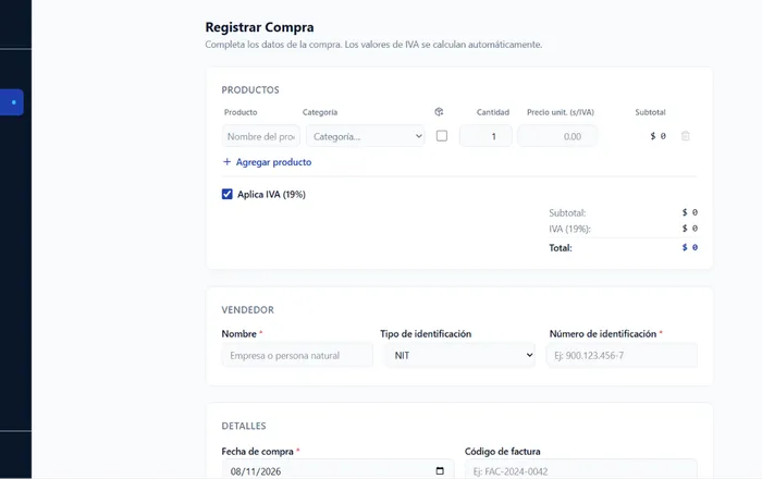DYG Compras — Gestión de Compras Empresariales